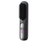 Spazzola per capelli, Piastra per capelli - Pettine per piastra portatile Spazzola per piastra ricaricabile - Spazzola lisciante regolabile a pettine caldo con 4 temperature per donna