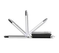 Spazzola per capelli piccola - Pettine districante pieghevole per capelli con specchio, strumento da viaggio compatto portatile | Accessorio per trucco tascabile per borsetta Borsa per valigia Borsa p