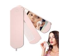 Spazzola per capelli pieghevole - 7 pollici, mini viaggio | brina per capelli con specchio - brezza per capelli compatta e pieghevole, leggera e facile da trasportare, ideale per acconciatura e