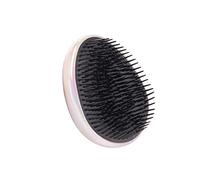 Spazzola per capelli portatile a forma di uovo per massaggio del cuoio capelluto per capelli ricci lunghi e spessi, rosa, 8,5 x 6,5 x 4 cm