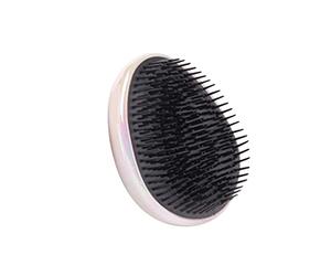 Spazzola per capelli portatile a forma di uovo per massaggio del cuoio capelluto per capelli ricci lunghi e spessi, rosa, 8,5 x 6,5 x 4 cm