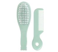 Spazzola per capelli portatile compatta spazzola culla tappi pettine bagno bambini lenitivo per la pelle sensibile del bambino Set per neonato e set per culla Caps pettini per ragazze per neonati