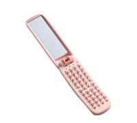 Spazzola Per Capelli Portatile Con Specchio Pieghevole Massaggio Portatile
