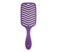 Spazzola per capelli professionale ventilata districante morbida e durevole per tutti i tipi di capelli, viola scuro