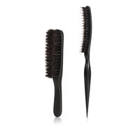 Spazzola per capelli resistente combinata con pettine a denti | Crea volumi e morbidezza degni del salone tutti i tipi capelli, spazzola rotonda antistatica e spazzola