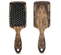 Spazzola per capelli retrò con mappa del mondo, stile vintage, con cuscino d'aria bagnato, spazzola districante in plastica, per bambini e adulti, regalo per il rientro a scuola, donne e uomini