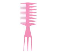 Spazzola per capelli retrò per donne e uomini spazzola per capelli a doppio lato denti larghi pettine per capelli a forma di osso di pesce forchetta per salone di bellezza