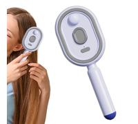 Spazzola per capelli ricci - Massaggiatore elettrico per capelli bagnati, design a d'aria a luce rossa, strumento districante e per lo styling | per donne ragazze casa spa salone cura dei cape