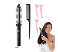 Spazzola Per Capelli Ricci Riscaldata,Arricciacapelli Spazzola Rotonda per Styling | Pettine Arricciacapelli Anti-Scaldature Volumizzante per Uso Domestico