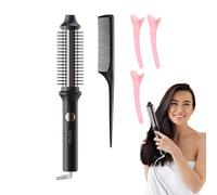 Spazzola Per Capelli Ricci Riscaldata,Arricciacapelli Spazzola Rotonda per Styling | Pettine Arricciacapelli Anti-Scaldature Volumizzante per Uso Domestico