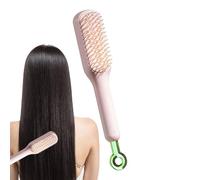 Spazzola per capelli ricci - Spazzola per definire i riccioli | Setole di cinghiale, | Pettine da massaggio antistatico autopulente per capelli lunghi e ricci, meno trazione, riduce la trazione e l