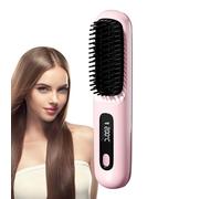 Spazzola per capelli riscaldati, volume - Stiler asciugale per capelli - livelli di temperatura wireless 3 toccare il display per i ricci di volume sul modo in cui i giovani a casa