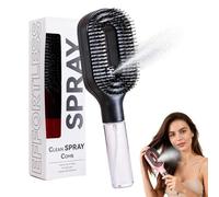 Spazzola per capelli spray portatile con serbatoio acqua 50 ml, spazzola idratante anti statica, pettine spray acqua per districare rapidamente capelli secchi ricci uso quotidiano viaggio