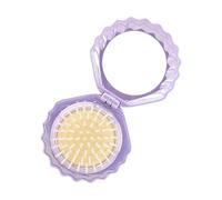 Spazzola per capelli tascabile combinata da viaggio design per lei spazzola per capelli regalo a forma di conchiglia pettine compatto con