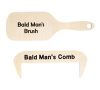 Spazzola per capelli umoristica - Scherzo ricordo, design in legno con un tocco divertente, scopa per capelli per uomini audaci, festa del papà, regalo di compleanno, collega nonno, evento sociale,