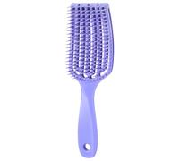 Spazzola per capelli ventilata da donna, spazzola lisciante per capelli - Spazzola per capelli curva ventilato per lisciare - Pettinare facilmente capelli lisci e ricci, spazzola traspirante per
