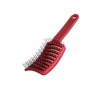 Spazzola per capelli ventilata pettine antistatico massaggio del cuoio capelluto bagnato parrucchiere bellezza strumenti per lo styling sano districante asciugatura rapida rosso