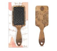 Spazzola per capelli vintage con mappa del mondo, spazzola per capelli a cuscino d'aria bagnata e asciutta spazzola districante in plastica per bambini adulti regalo per il rientro a scuola donne