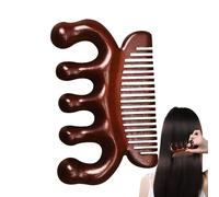 Spazzola per capelli - Wooden Comb | Scalp Massager | Sandalwood Comb for Body Massage, Portable Meridians Scraping Massage Comb, Antistatic Wooden Comb For Hair Growth - Natural Scalp Care Comb