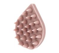 Spazzola per Chioma in Silicone Rosa, Massaggia Cuoio Capelluto | Forma a Goccia, Impugnatura Comoda, per Shampoo e Massaggio del Capo, Non Aggroviglia i Chioma