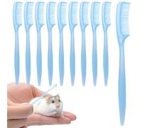 Spazzola Per Conigli Toelettatura 10 Pezzi Spazzola per Pulizia Piccoli | Spazzola per Criceti e Chinchilla Cura Quotidiana Pelliccia e Pelle Sensibile per Animali Domestici Miniaturizzati