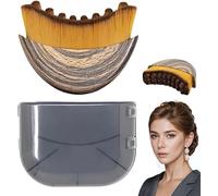 Spazzola per contorno linfatico, massaggiatore linfatico per viso, mento e mascella, spazzola per il viso a secco, design ergonomico per alleviare con precisione l'affaticamento (confezione da 2)
