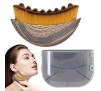 Spazzola per Contorno Linfatico Viso, Massaggio e Scolpire Mento e Mascella, Brossaggio a Secco con Design Ergonomico per la Cura della Pelle, Custodia Inclusa (1 Pezzi)