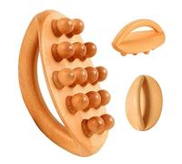 Spazzola per corpo in legno, strumenti per massaggio in legno - Massaggiatore manuale dei punti trigger,Strumento manuale per modellare corpo con massaggiatore Trigger Point per alleviare prurito