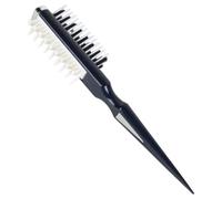 Spazzola per cotonatura, Pettine per cotonatura per volume e styling, Pettine per su due lati con punta appuntita, Spazzola per definire ricci resistenti al calore per uomo e donna, Nero