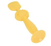Spazzola per Crema per Pannolini per Bambini Pad in Silicone Delicato Sulla Pelle Ventosa Pad Spatola per Crema per Pannolini Quotidiana (Giallo)