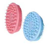 Spazzola per Cuoio Capelluto in Silicone 2 Pezzi per Ragazzo Ragazza | Massaggia Cuoio Capelluto, Pulizia Profonda ed Esfoliazione, Set Bagno in Silicone