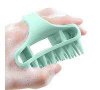 Spazzola per cuoio capelluto in silicone, scrubber massaggiante leggero, detergente manuale a secco umido, 8,5 x 8 x 7 cm, strumento per shampoo, uso bagno doccia, cura quotidiana dei capelli