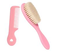 Spazzola per Cuoio Capelluto per Bambini 2 Pezzi, Rosa, Lana | Detersione Delicata e Schiuma Ricca, Riutilizzabile, per Bagnetto e Chioma, Adatta a Piccoli e Grandi