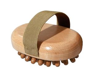 Spazzola per cuoio capelluto, spazzola da doccia con cuscino d'aria, massaggiatore portatile per la testa, spazzola in legno per massaggio del cuoio capelluto, migliora la circolazione linfatica,