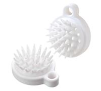 Spazzola per cuoio capelluto, spazzola per cuoio capelluto con setole morbide, 2 pezzi, spazzola massaggiante per shampoo per cuoio capelluto, spazzola per shampoo in silicone per la crescita dei