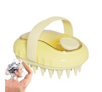 Spazzola per cuoio capelluto, spazzola per shampoo e cuoio capelluto, con setole morbide in silicone, esfoliante per massaggio alla testa, per alleviare lo stress, casa, spa, capelli bagnati e