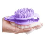 Spazzola per cuoio capelluto, spazzola per shampoo e cuoio capelluto, massaggiatore per capelli su entrambi i lati, con setole morbide bagnate e asciutte, esfoliante per il cuoio capelluto, per