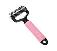 Spazzola per deshedding per animali domestici con manico antiscivolo Strumento per deshedding per animali domestici Raccoglie in modo efficiente i sciolti durante bagno Spazzola per deshedding