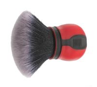 Spazzola per dettagli interni auto con setole morbide e portapacchi, manico ergonomico per la pulizia di cruscotti, prese d'aria e sedili in pelle, compatibile con tutti i veicoli (rosso C)