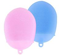 Spazzola per Doccia, FANDE 2 Pcs Guanto per Pulizia, Spazzola per il Corpo in Morbido Silicone, Guanto Esfoliante per Pelle, Corpo in Silicone Pennello Esfoliante, per Viso Skin Spa Massaggi