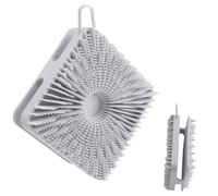 Spazzola per doccia in silicone, spazzola per il corpo in silicone, testa a due lati, massaggiatore per cuoio capelluto 2 in 1, setole morbide, strumento per massaggio per bambini, donne e uomini