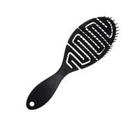 Spazzola per Donne Professionale Spazzola per Capelli Umidi e Asciutti Riduce la Rottura Elimina i Nodi Metallo Massaggiare il Cuoio Capelluto (Nero)