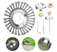 Spazzola per erbacce da 6 pollici, in acciaio inox, spazzola professionale per decespugliatore Stihl, spazzola per decespugliatore, decespugliatore, accessorio decespugliatore, spazzola per diserbo