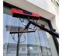 Spazzola per finestre SADOMAIN 12-36FT Kit di Lavaggio ad Acqua, tergivetro, telescopico con Asta, Attrezzatura per la Pulizia a Lungo Raggio Estensibile, pulitore per tetti di Ver