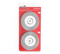 Spazzola per fughe in metallo, spazzola di ricambio in metallo, set di 2 pezzi per erbacce Grizzly Tools EFB 400-404, adatto per AFB 18 Lion AFB 1810