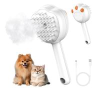 Spazzola per gatti a vapore, 6 in 1, spazzola per cani Spritz Defur Pettine con shampoo senz'acqua per animali domestici, strumento per la cura della pelle al vapore, adatto per animali domestici e