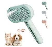 Spazzola Per Gatti Con Spray A Vapore, Spazzola A Vapore 3 In 1 Per Animali Domestici, Antistatica E Anti-Nodi Per La Rimozione Dei Peli Di Cani E Gatti (Verde)