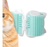 Spazzola per Gatti,Grattatoio angolare da parete autogrooming - Spazzola da grooming gatti - per Pettinatura Quotidiana, Pelo Lungo, Ora del Bagno, Interno, Soggiorno, Camera da