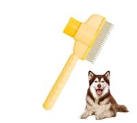 Spazzola per Gatti per la | Spazzola Slicker Rake con Click e Impugnatura Ergonomica, Rimozione Pelo Gatto | Per Gattini Cani Animali Domestici Bagno Rimozione Nodi