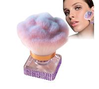 Spazzola per giogo, pennello per guance per guance, spazzola per polvere per unghie - Strumento per il trucco con setole morbide per il contorno della manicure per la pulizia delle unghie Pedciure